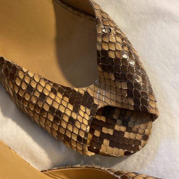 Snakeskin wedges - Picture 3 of 7